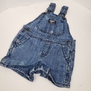 Osh Kosh Denim Shorts Overalls